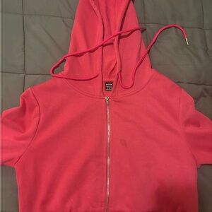 Red Zip-Up Hoodie